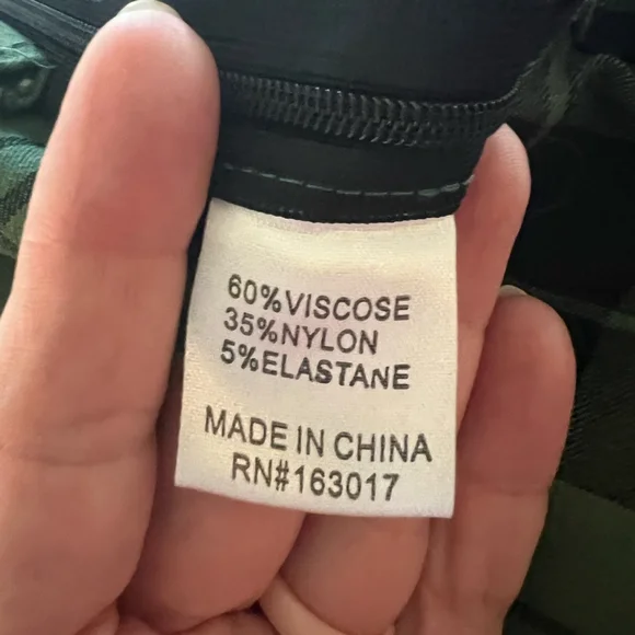 Princess Polly Plaid Green Women's Pants Holiday Plaid - Picture 6 of 7